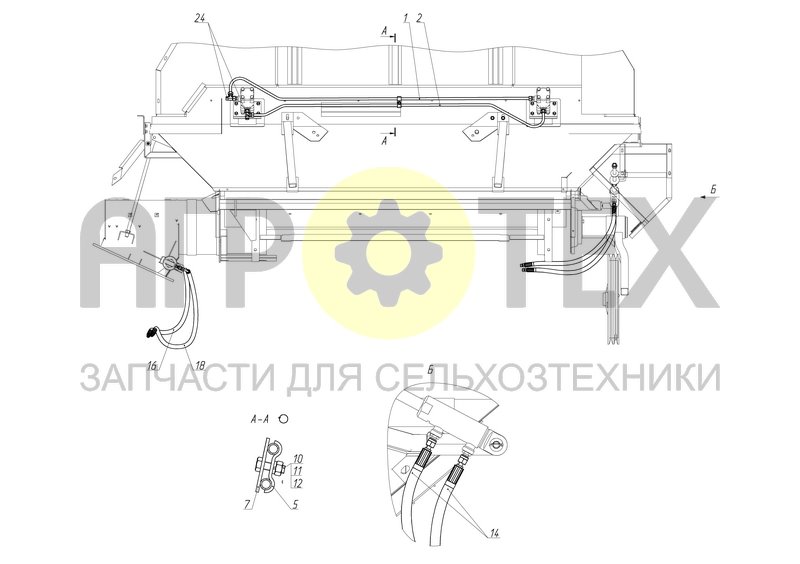 Чертеж Гидрооборудование бункера (101.09.89.000)